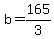 +b=165%2F3