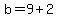 +b=9%2B2