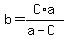 +b=C%2Aa%2F%28a+-C%29