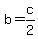 +b=c%2F2