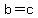 +b=c+