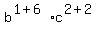 +b%5E%281%2B6%29+%2A+c%5E%282%2B2%29+