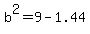 +b%5E2+=+9+-+1.44+