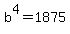 +b%5E4+=+1875+