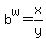 +b%5Ew+=+x%2Fy+