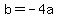 +b+=+-4a+