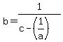 +b+=+1%2F%28c-%281%2Fa%29%29+
