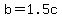 +b+=+1.5c+