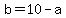 +b+=+10+-+a+