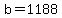 +b+=+1188+