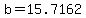 +b+=+15.7162+