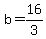 +b+=+16%2F3+