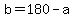 +b+=+180+-+a+