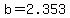 +b+=+2.353+