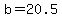 +b+=+20.5+