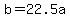 +b+=+22.5a+