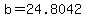 +b+=+24.8042+