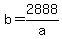 +b+=+2888%2Fa+