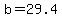 +b+=+29.4+