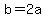 +b+=+2a+