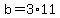 +b+=+3%2A11+