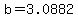 +b+=+3.0882+