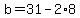 +b+=+31+-+2%2A8+