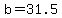 +b+=+31.5+
