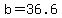 +b+=+36.6+