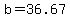 +b+=+36.67+