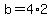 +b+=+4%2A2+