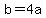 +b+=+4a+