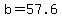 +b+=+57.6+