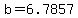 +b+=+6.7857+