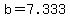 +b+=+7.333+