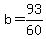 +b+=+93%2F60+