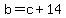 +b+=+c+%2B+14+
