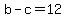 +b+-+c+=+12+