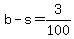 +b+-+s+=+3%2F100+