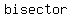 +bisector