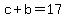 +c%2Bb=17+