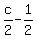 +c%2F2+-+1%2F2+