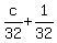 +c%2F32+%2B+1%2F32+