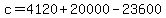 +c=4120%2B20000-23600+