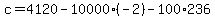 +c=4120-10000%28-2%29-100%2A236+