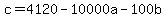 +c=4120-10000a-100b+