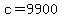 +c=9900+