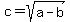 +c=sqrt%28a-b%29+