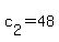 +c%5B2%5D+=+48+