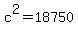 +c%5E2+=+18750+